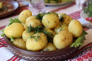 cartoful, bogat în potasiu