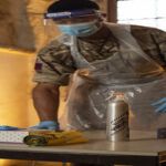 VIRUSEND disinfection spray.