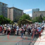 Sala Palatului_maratonul vaccinarii_coada