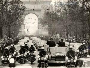 Credits Imago Images, Nicolae Ceausescu si Erich Honecker in ARO 304, la Bucuresti, anul 1980.