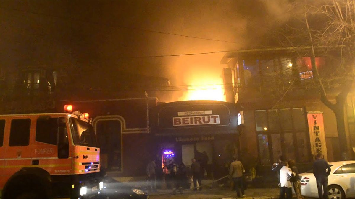 Incendiu restaurant Beirut