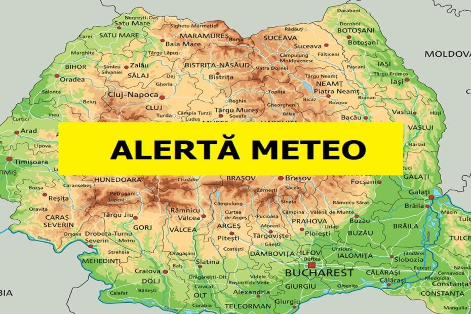 ANM, alertă meteo