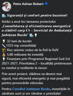 Investitie de 1 milion de euro
