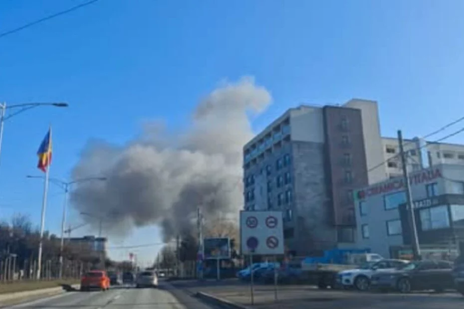 incendiu București